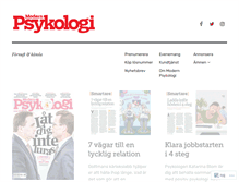 Tablet Screenshot of modernpsykologi.se